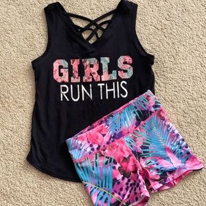 90 Degree by Reflex Girls Activewear Set Sz med/10